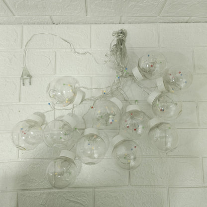 Di0072 12 Ball String LED Lights with Flashing Modes Decoration 6x6 (Multicolour)