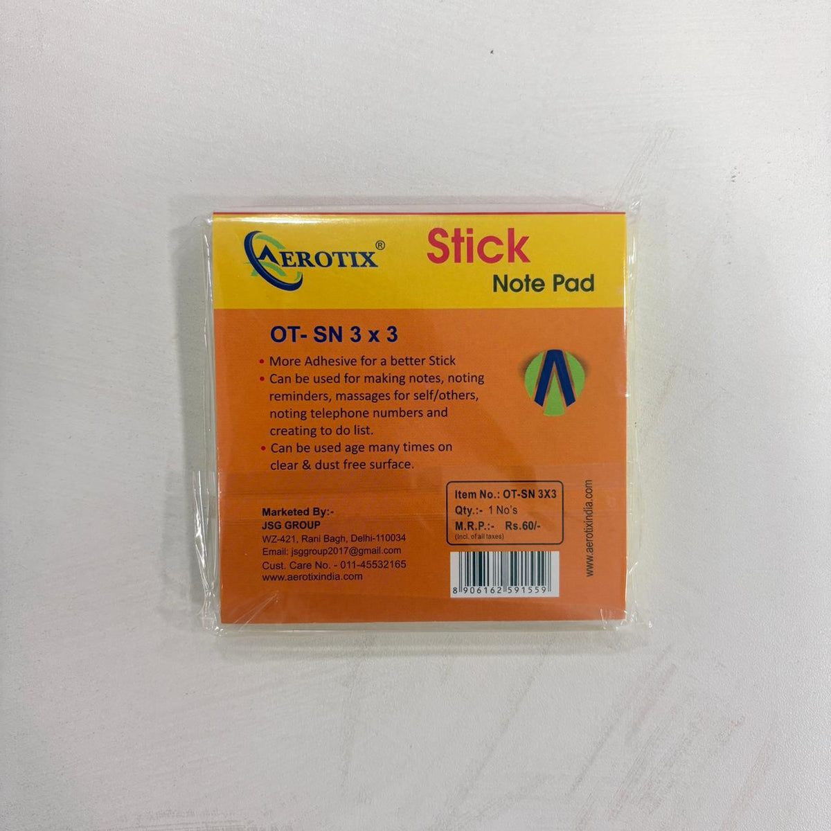 AM0428 Sticky Note Cube 80 Sheets (3x3)