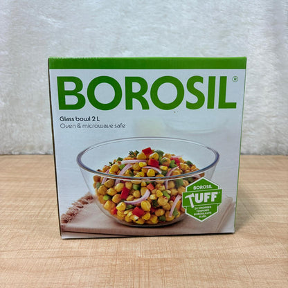 AM6208 Borosil Oven & Microwave Safe Glass Bowl - 2 Ltr