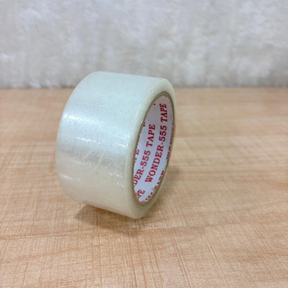 AM0292 (PACK OF 1) Clear Packing Tape 2 inch (Transparent ) - 48mm / 2" Width - BOPP Industrial Packaging Tape