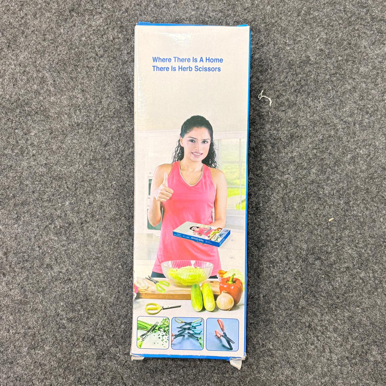 1563 Multifunction Vegetable Stainless Steel Herbs Scissor with 5 Blades