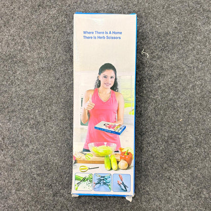1563 Multifunction Vegetable Stainless Steel Herbs Scissor with 5 Blades
