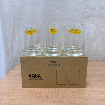 AM5207 YERA Prima AQUA Water Glass- Set of 6 Pcs - Each 245ml