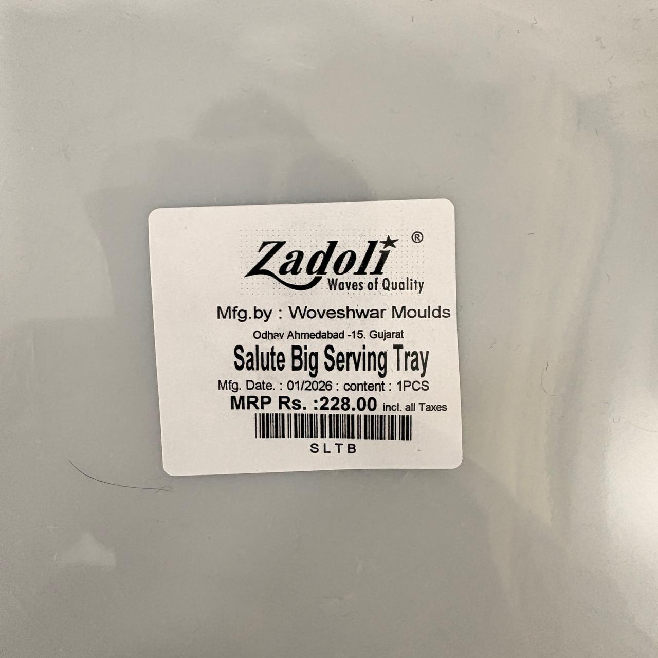 AM3868 Printed Plastic Salute Big Serving Tray - 1 Pcs (Multi-Design)