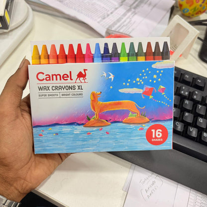 AM3311 Camel Wax Crayons Extra Long 16 shades