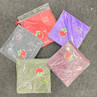 AM2914 Polyester Voyage logo Red Printed Tote Bag lunch bag 1 NO