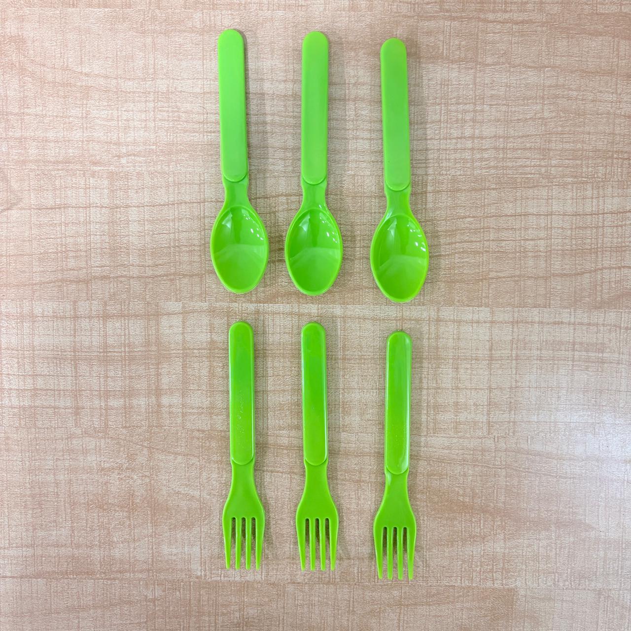 AM7655 Cutlery fork spoon 3 pcs & spoon 3 pcs  (Pack of 6)