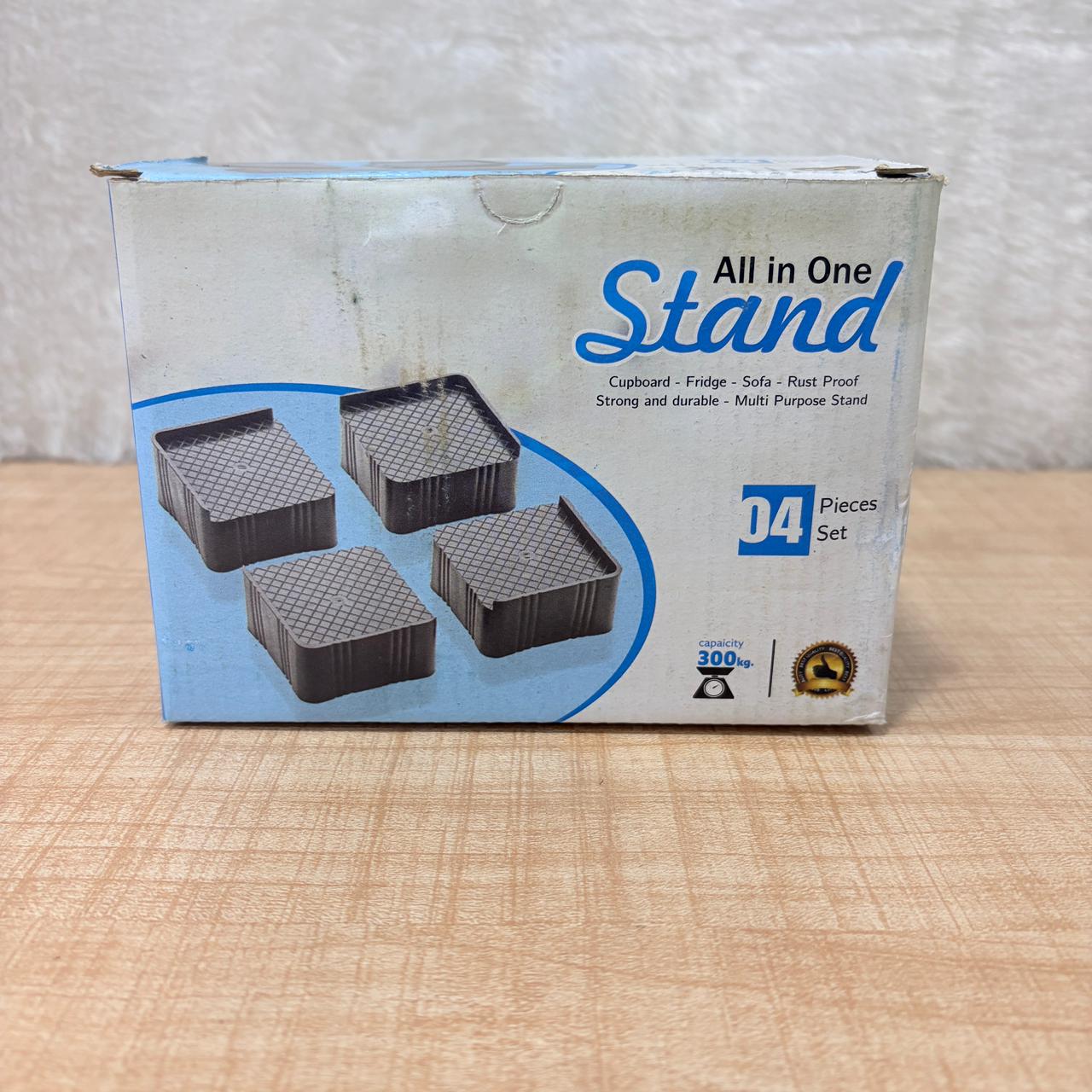 1124 Premium Multipurpose Heavy Duty Cupboard/Refrigerator/Sofa Base Stand - Set of 4 Pcs