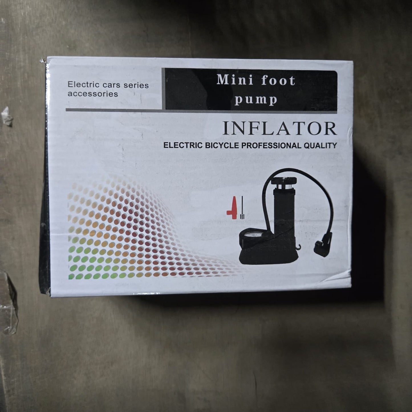 0488 Mini Foot Pump Inflator For  Bike and car
