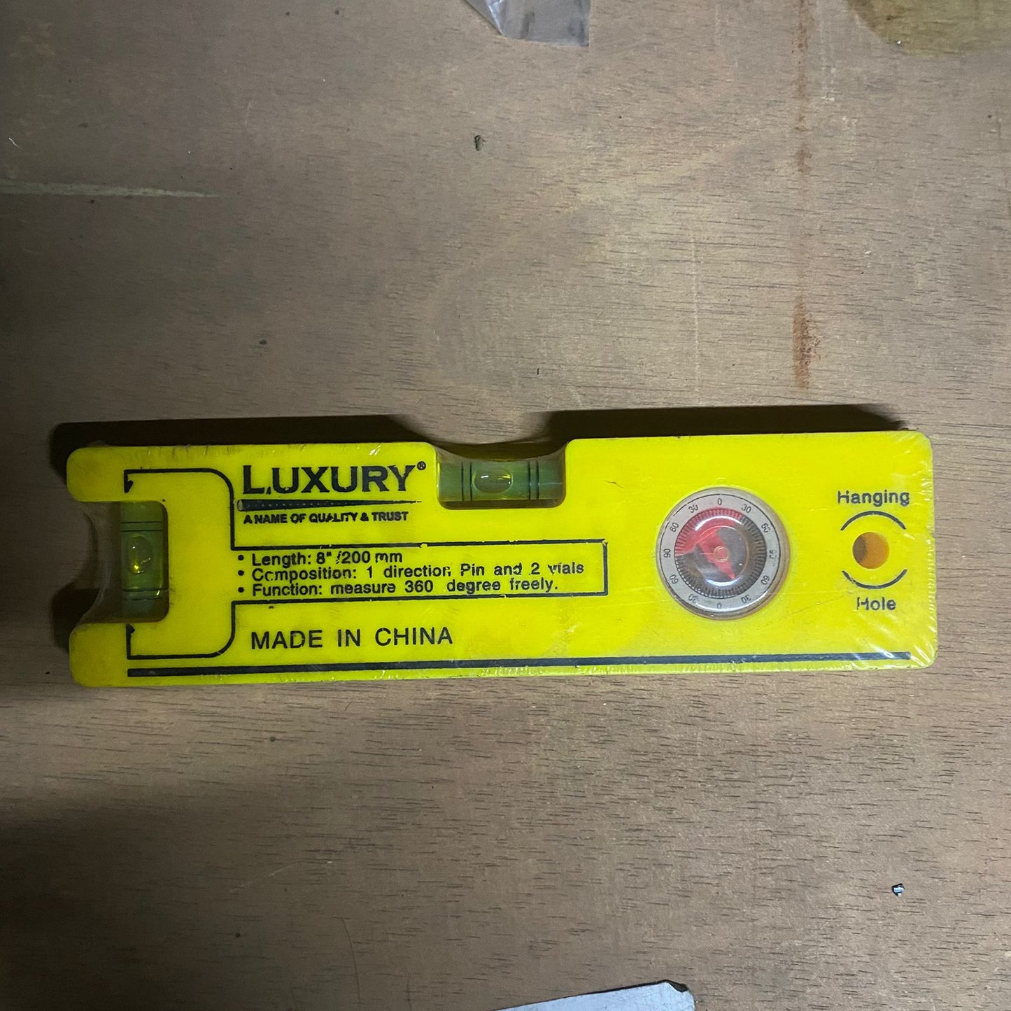 0429 8-inch Magnetic Torpedo Level with 1 Direction Pin, 2 Vials and 360 Degree View