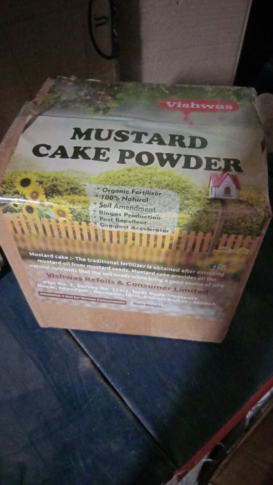 15498 Mustard Cake Fertilizer For Plants 900gm