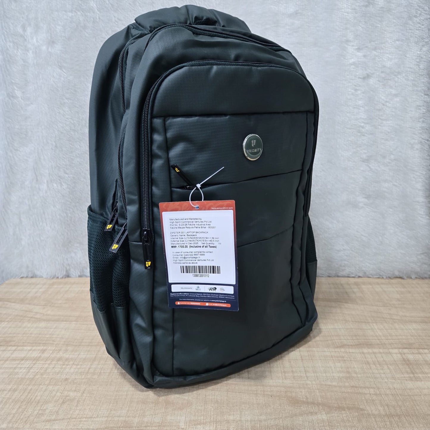AM7146 Priority Zipster 001 19.5" Laptop Backpack - Mix Design - (39in)