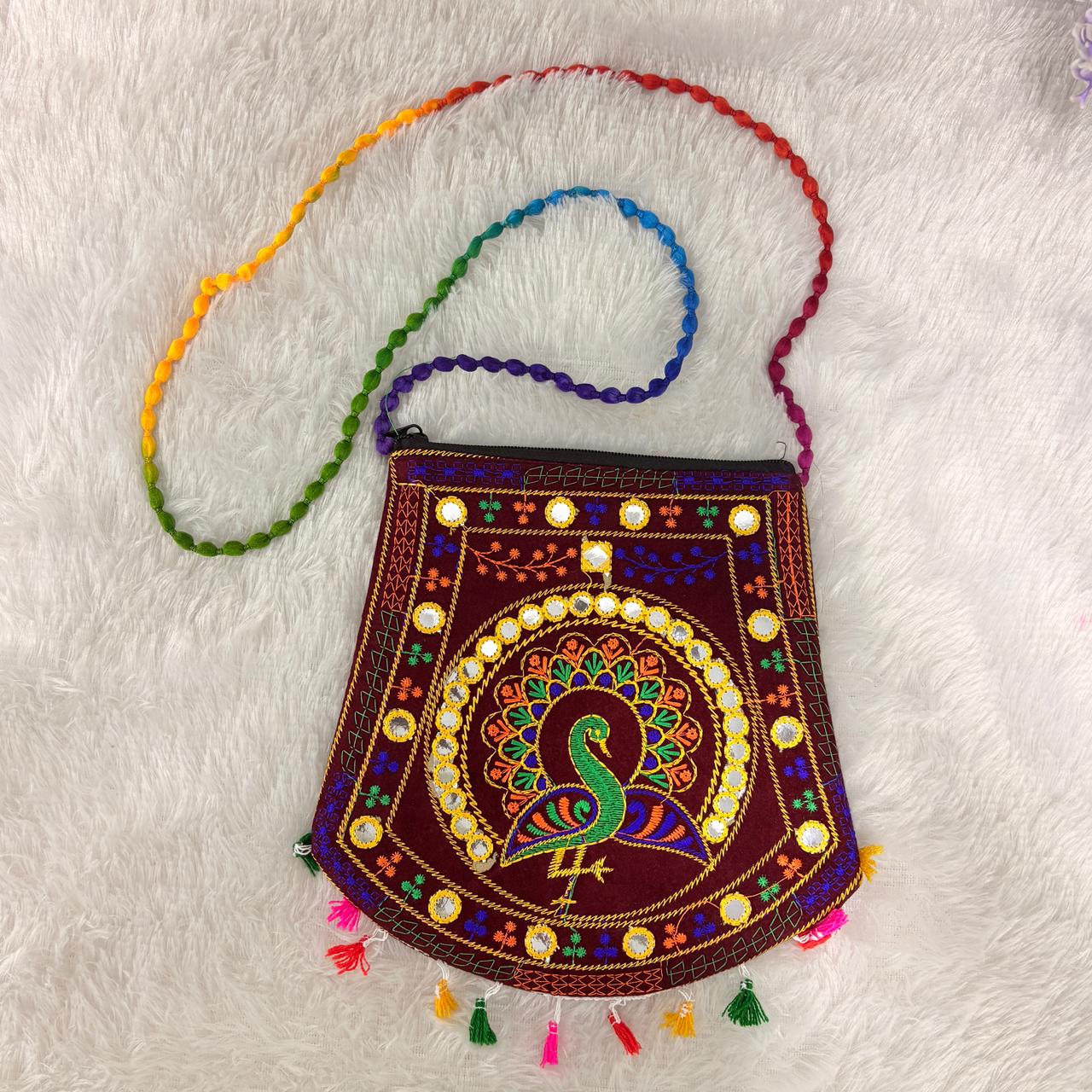 Di0034 Multi Dori Design Traditional Handcrafted Purse