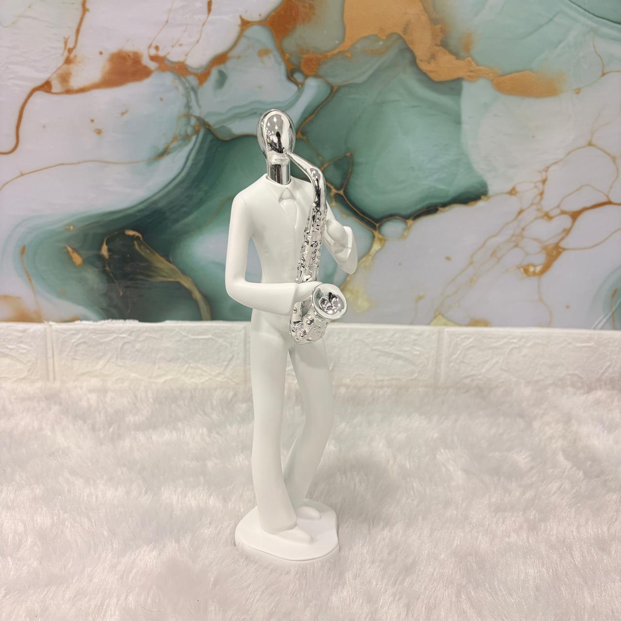 AM6134 Modern Saxophone Sculpture – Stylish Musician Figurine for Home & Office Décor
