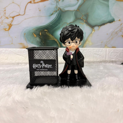AM7454 Harry Potter and Spider-Man Themed Desktop Pen Stand with Character Figurines