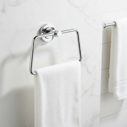 AM7470 Modern APPLE Chrome Wall-Mounted Towel Ring