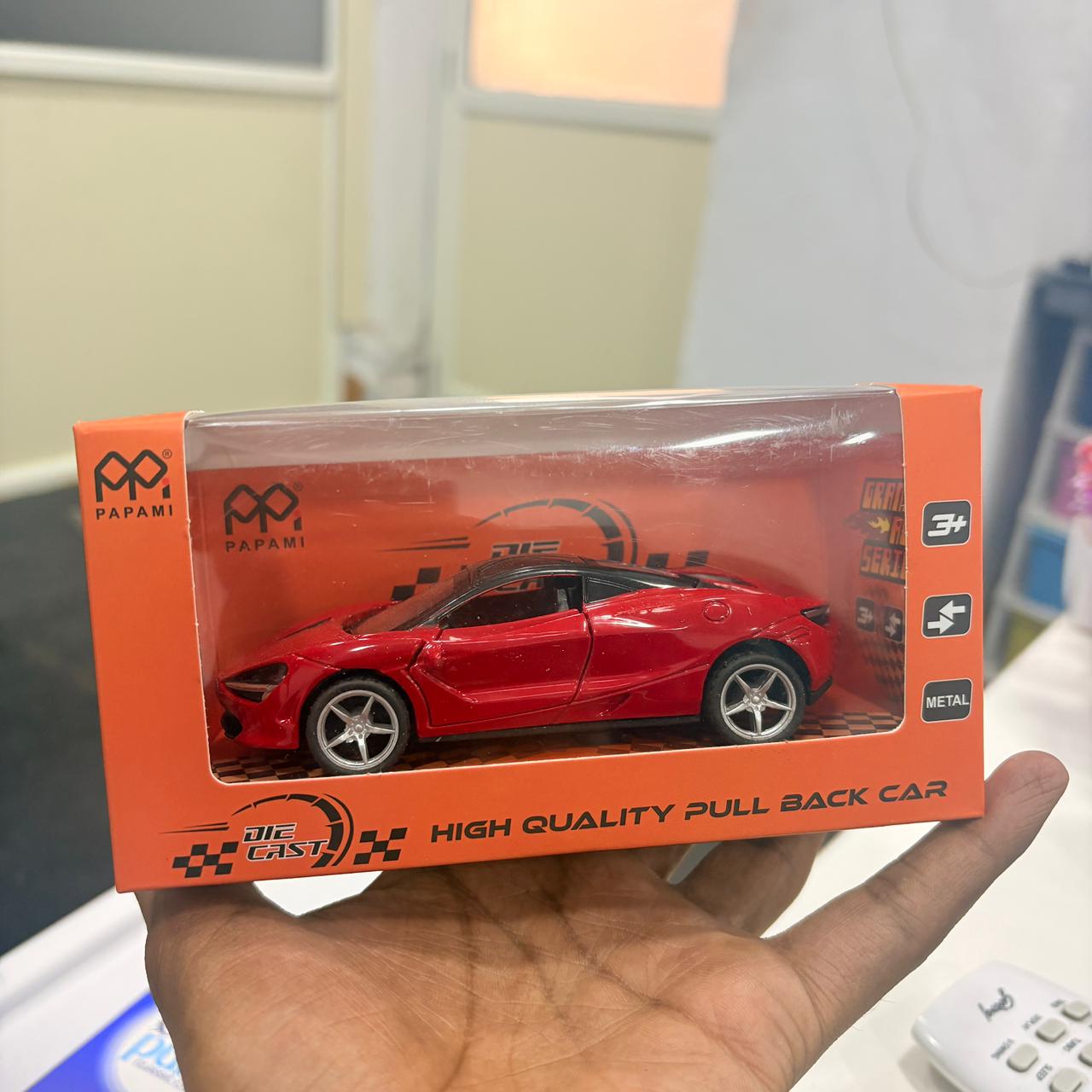 AM5997 PAPAMI High-Quality Die-Cast Pull Back Car – Luxury Sports Car Toy