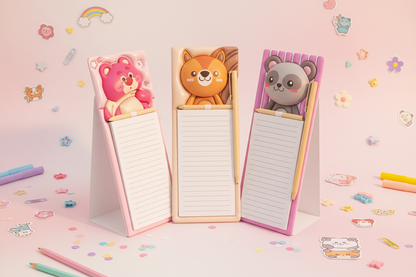 AM7510 Decorative Magnetic Memo Pad with Miniature Pencil Set ( 1 - PCS )