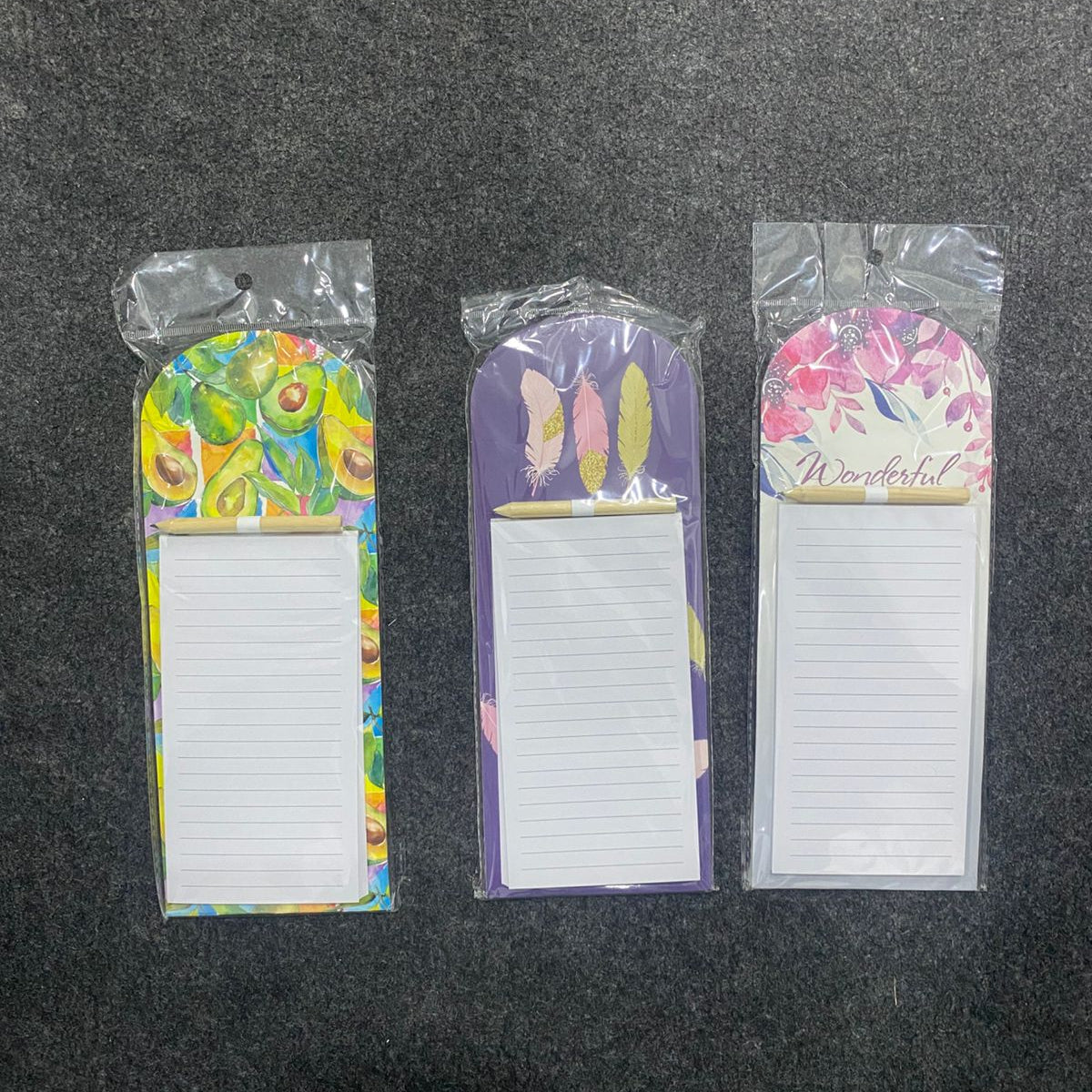 AM7510 Decorative Magnetic Memo Pad with Miniature Pencil Set ( 1 - PCS )