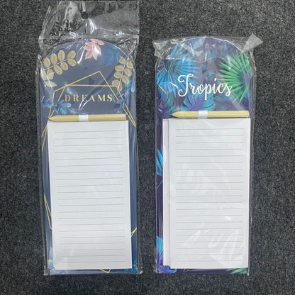 AM7510 Decorative Magnetic Memo Pad with Miniature Pencil Set ( 1 - PCS )
