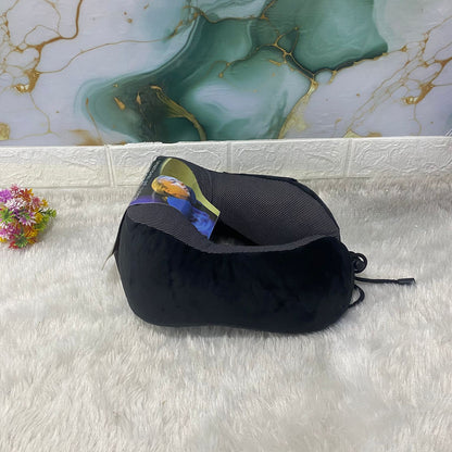 AM7555 Super Deluxe Memory Foam Travel Neck Pillow for Comfort and Support (1-Pcs)