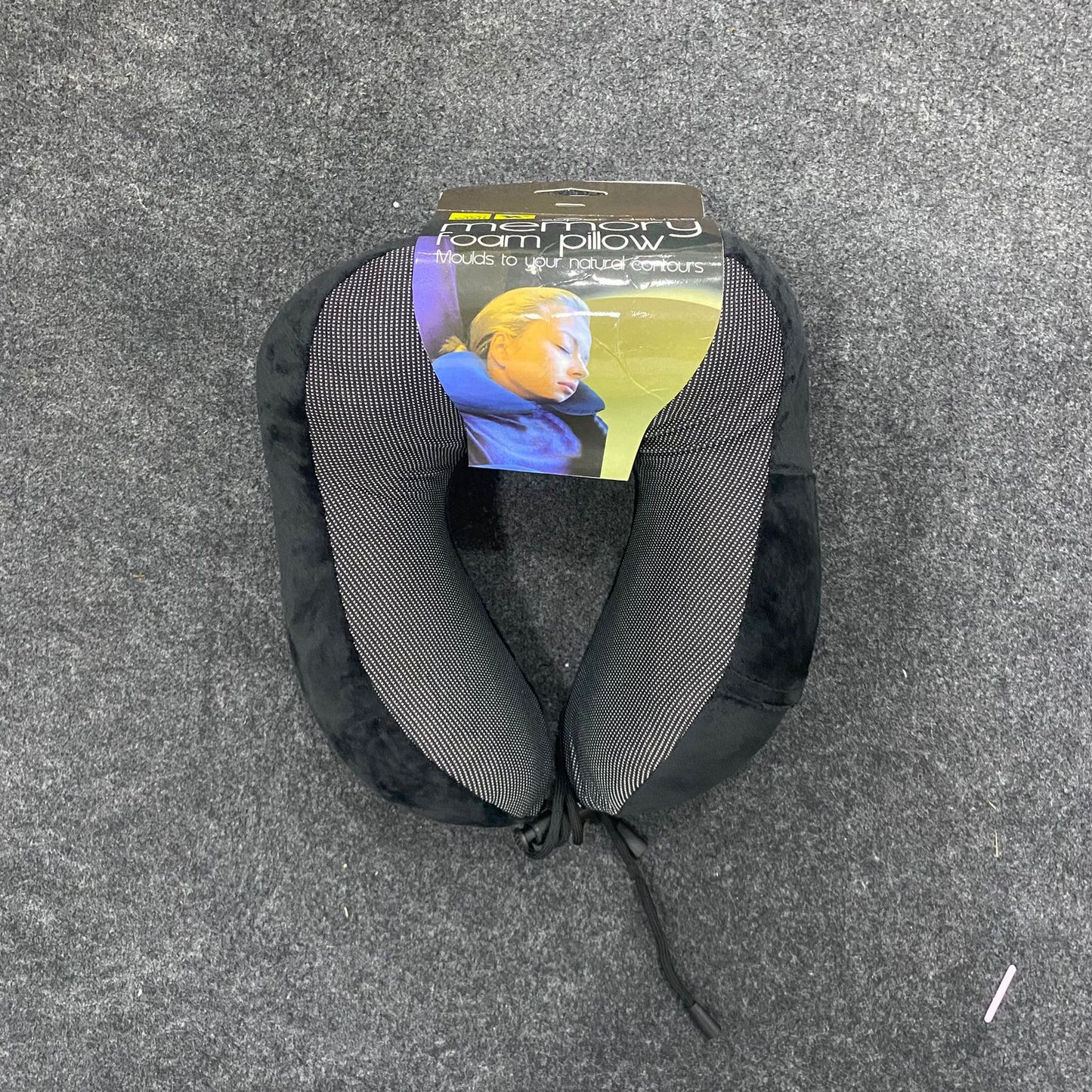 AM7555 Super Deluxe Memory Foam Travel Neck Pillow for Comfort and Support (1-Pcs)