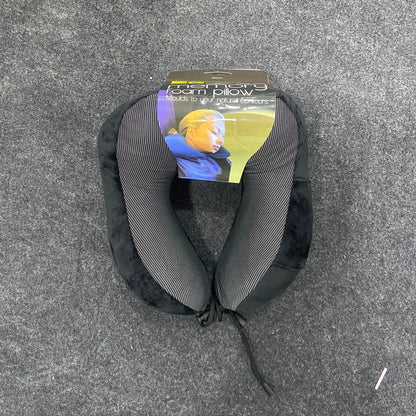 AM7555 Super Deluxe Memory Foam Travel Neck Pillow for Comfort and Support (1-Pcs)