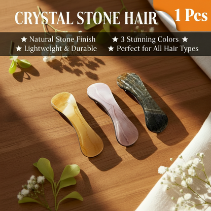 AM7570 Rivine Elegant Marble Print Tic Tac Hair Clips for Women & Girls - 1-Pcs Multi-Color Hair Accessories