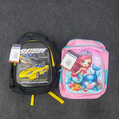 AM7601 Priority Junior Drift Kids School Bag Premium Character Print Multi Compartment Backpack