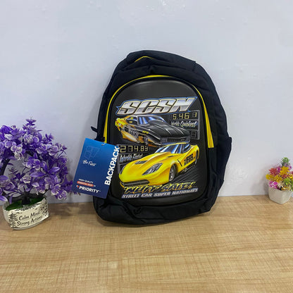 AM7601 Priority Junior Drift Kids School Bag Premium Character Print Multi Compartment Backpack