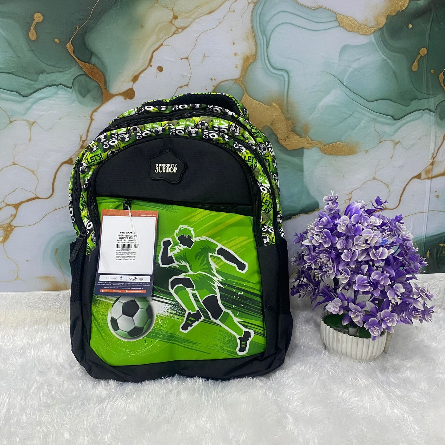 AM7607 Priority Skippy Kids School Bag Premium Frozen Character Print Multi Compartment Backpack