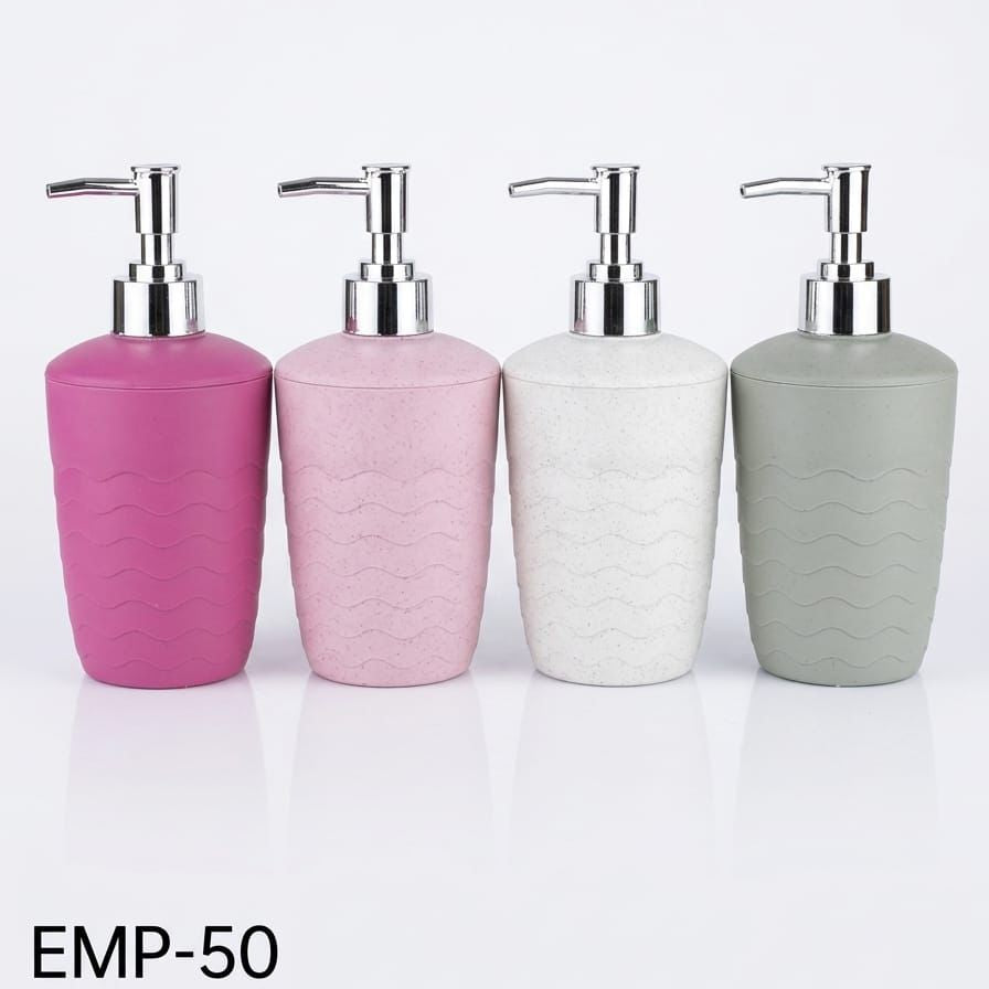 AM7783 DECORATIVE PINK WAVE PATTERN SOAP DISPENSER FOR MODERN BATHROOM AND KITCHEN SINK UTILITY