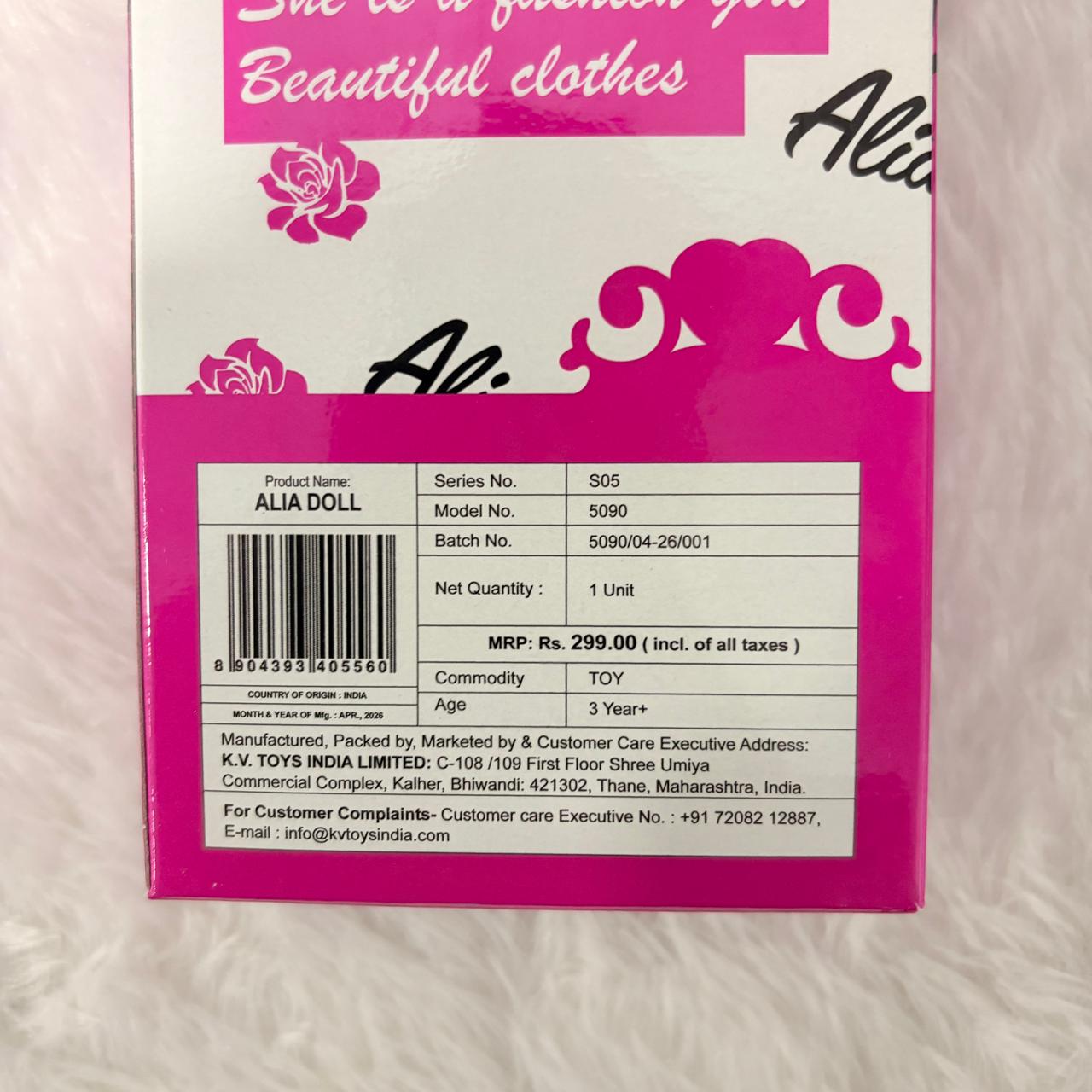 A06491 Alia Fully Movable Fashion Doll with Beautiful Clothes (Item No: 5090)