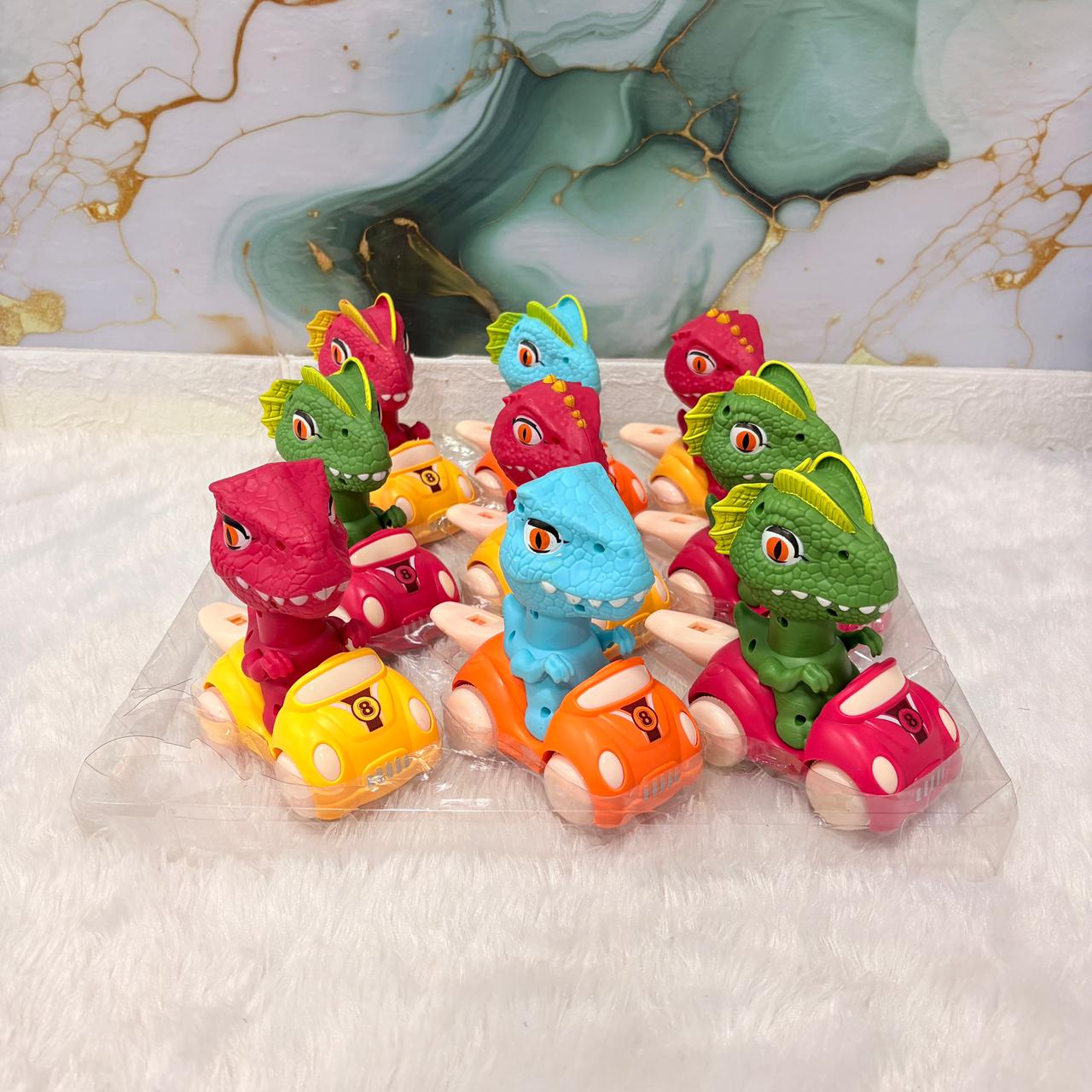 A06482 Press & Go Dinosaur Toy Cars with Whistle Sound