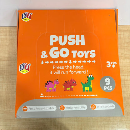 A06482 Press & Go Dinosaur Toy Cars with Whistle Sound