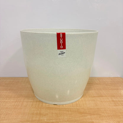 A06541 14-Inch Premium White Plastic Planter Pot (Pack of 1)