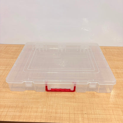 3848 Rectangular Plastic Storage Saree Box with Locks and Handle