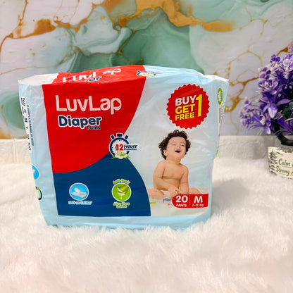 A06563 LuvLap Diaper Pants (Medium Size, 20 Count) - Buy 1 Get 1 Free