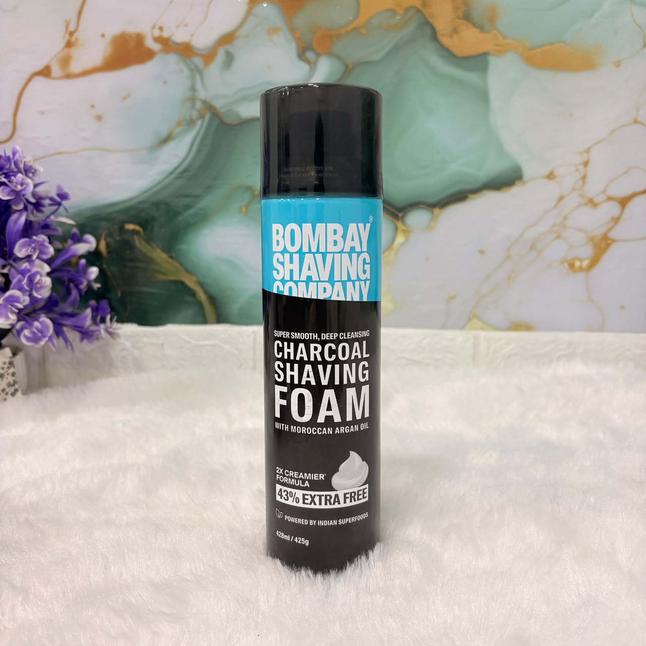 A06612 Bombay Shaving Company Charcoal Shaving Foam with Moroccan Argan Oil (50ml)