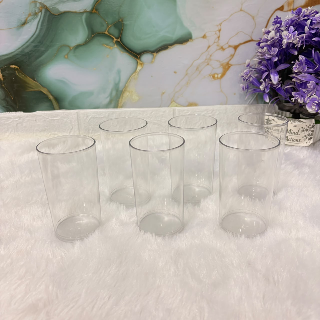 AM3810 Plastic Signature Glass Set (300 ML, 6 Pieces)