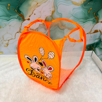 A06585 LLBG-03 Foldable Nylon Mesh Pop-Up Laundry Basket (17.5 x 11 Inch)