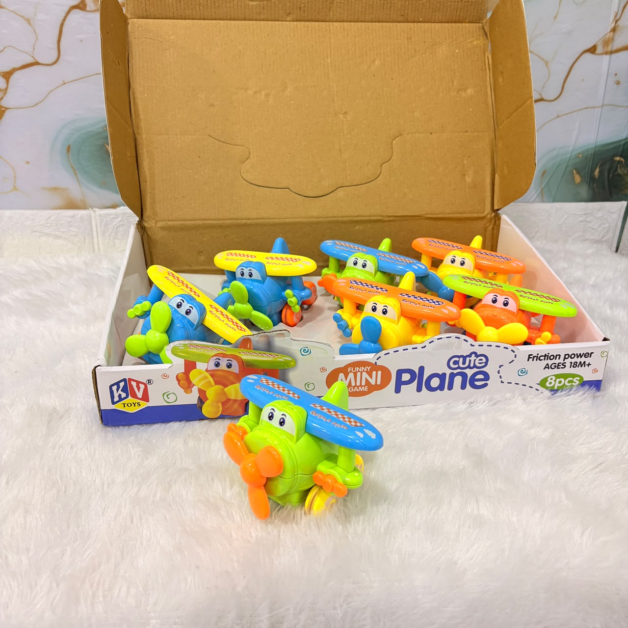 A06627 Friction Powered "Cute Plane" Mini Toy Set - 1 Pcs (Item No : 607)