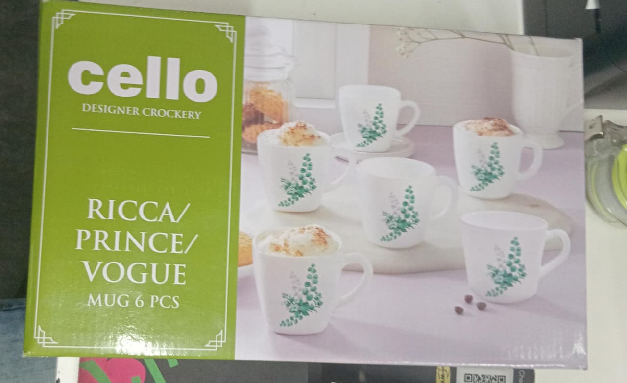 AM5672	Cello Divine Premium Ricca Small Mug - 6pcs