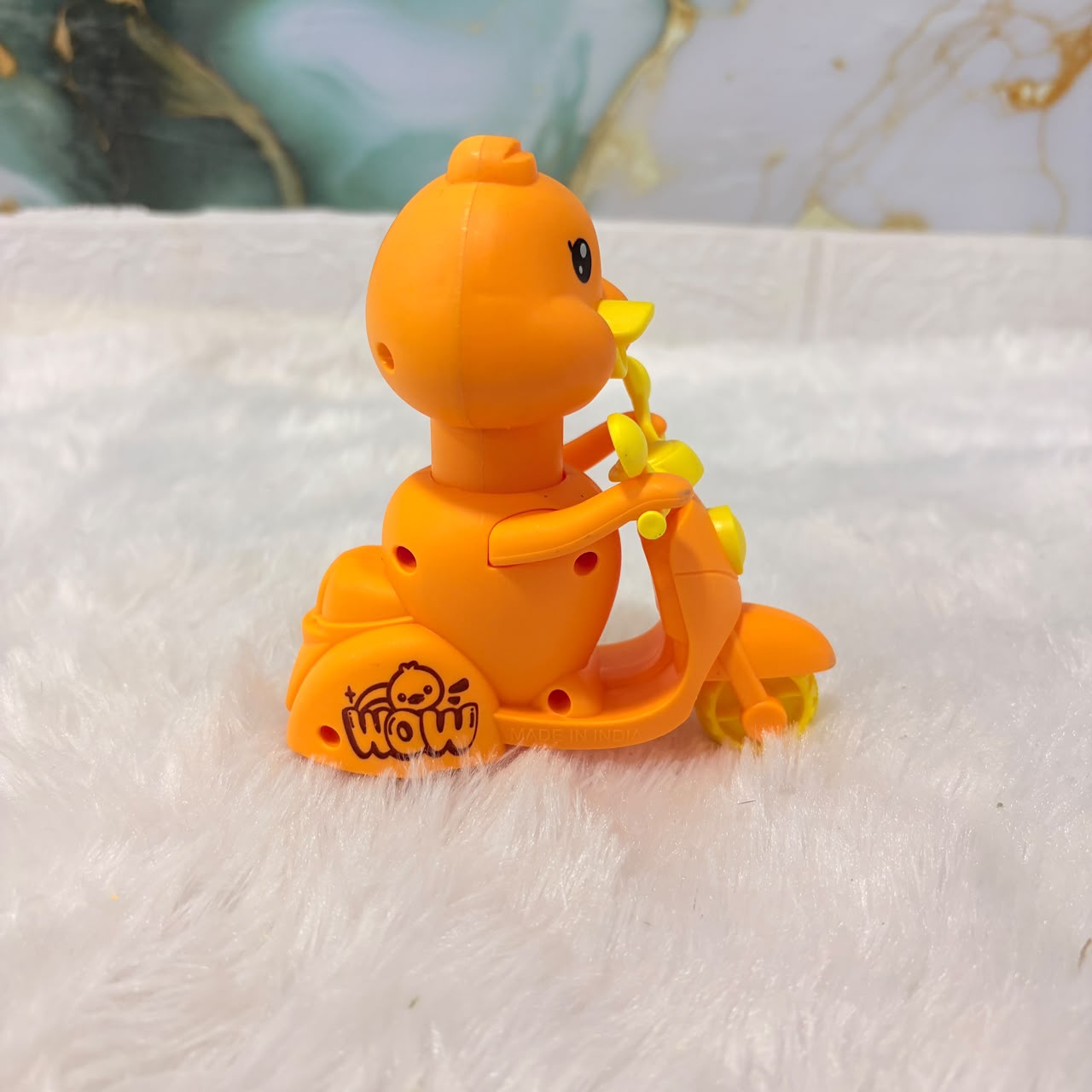 A06629 Cute Pet Duck Motorcyclist Press & Go Toy - 1 Pc (Item No : 682)
