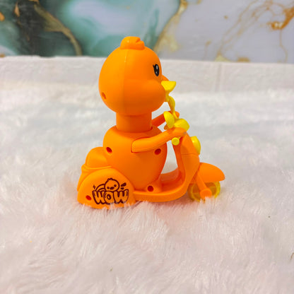 A06629 Cute Pet Duck Motorcyclist Press & Go Toy - 1 Pc (Item No : 682)