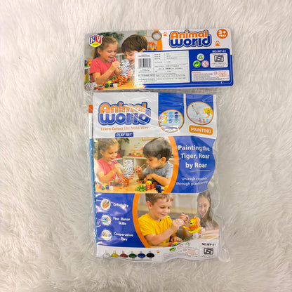 A06636 Animal World DIY 3D Wild Animal Painting & Play Set (Item No : WP-01)