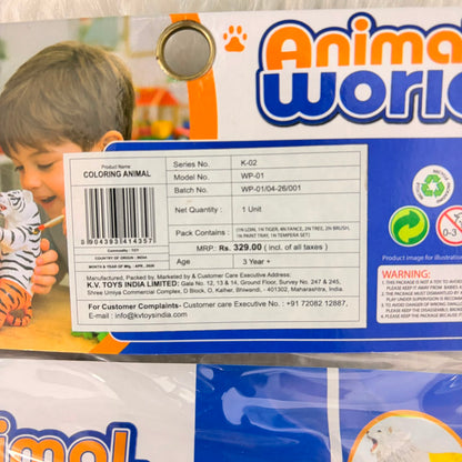 A06636 Animal World DIY 3D Wild Animal Painting & Play Set (Item No : WP-01)