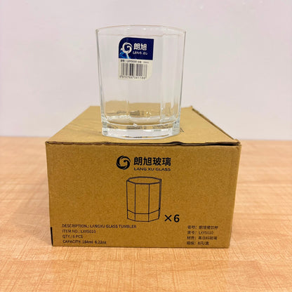 AM5372 Deli Glass Press Tumbler Set of 6 Transparent
