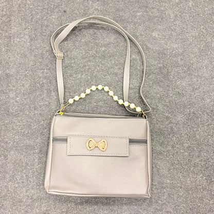 A06699 Mix Patterned Sling Bag with with Adjustable Strap & Multi-Zip Storage