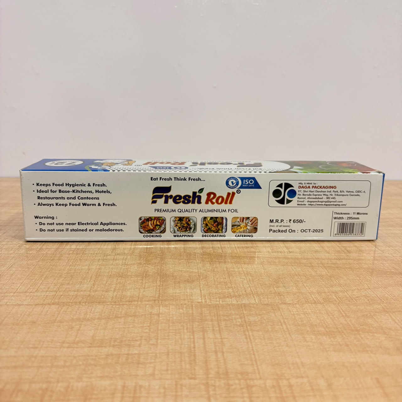 3198 Aluminium Foil 72 Metre for Food Packing , Wrapping, Storing and Serving